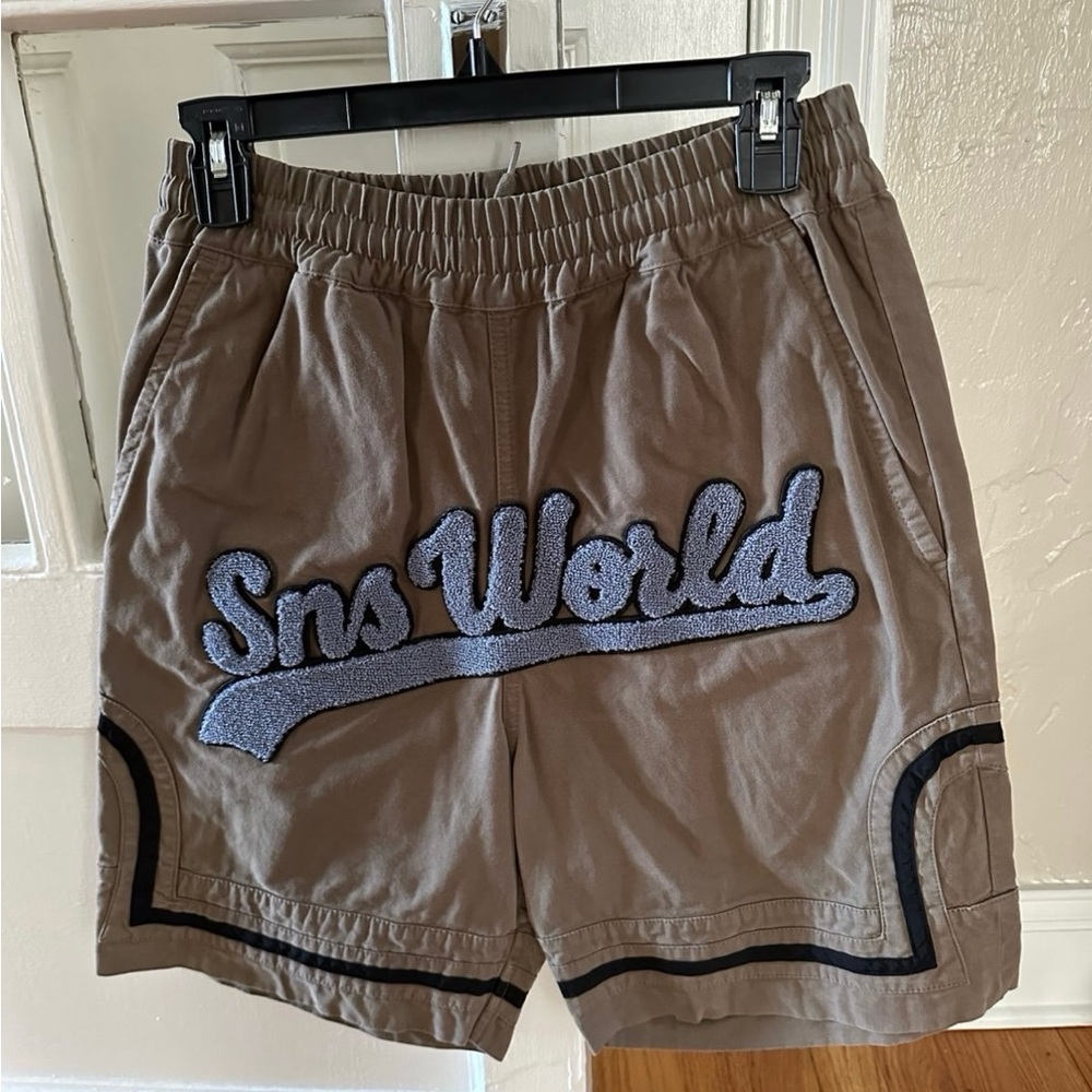 Mens Sns World B Ball Shorts, Size Small
